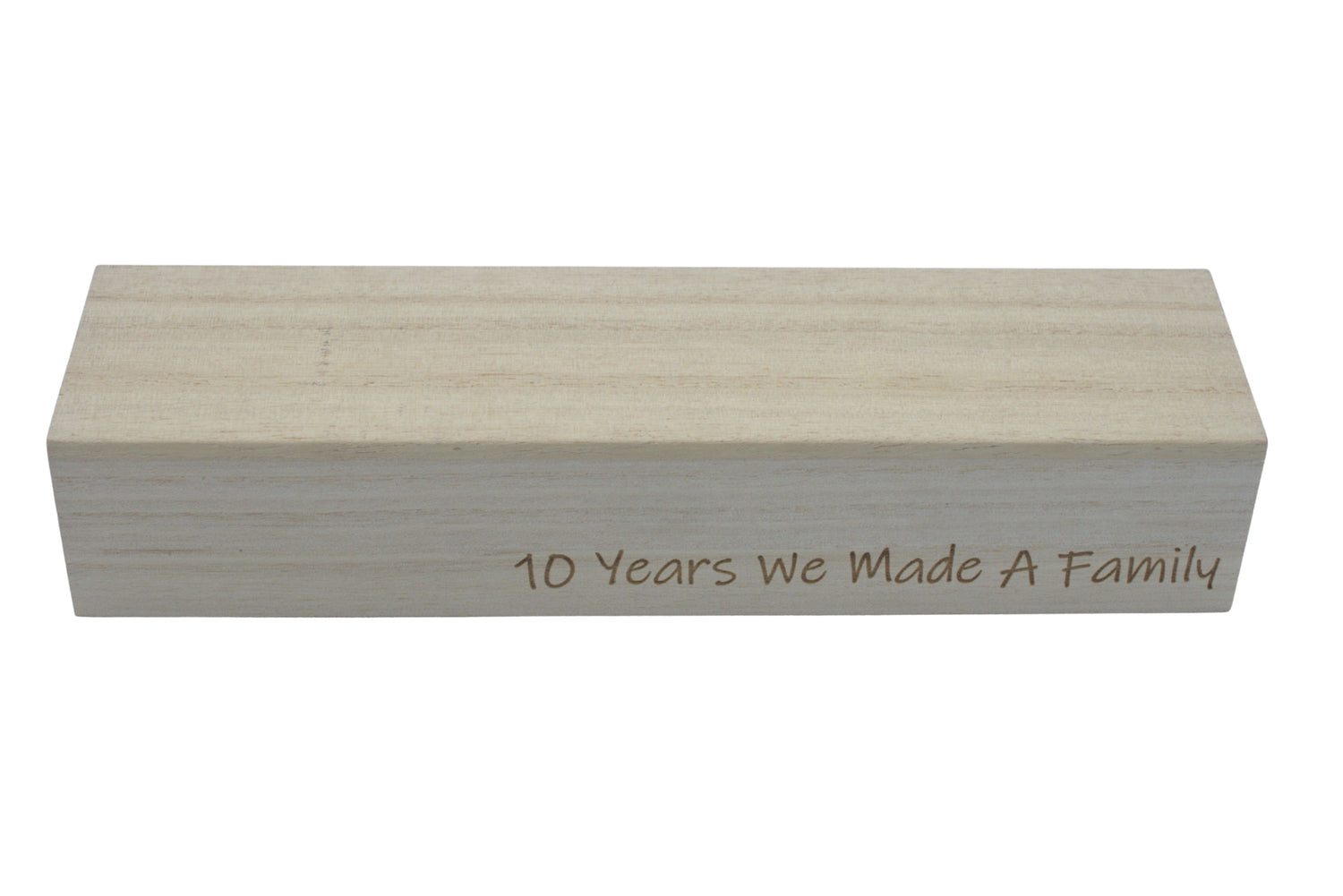 10 Years We Made a Family Anniversary - Tin Sculpture Figurines