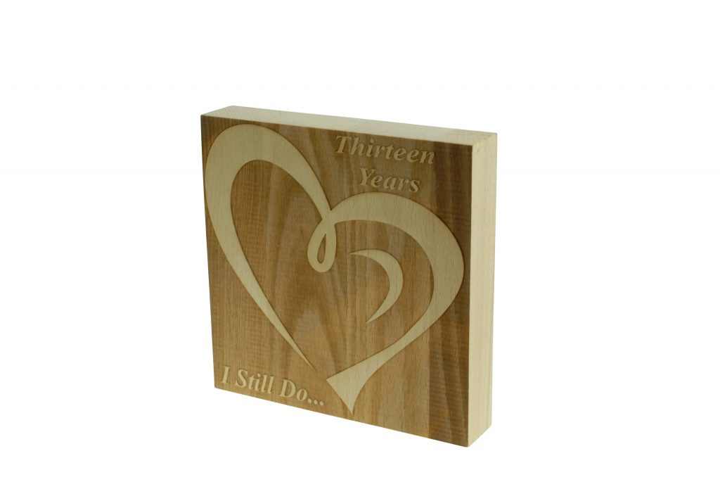 13 Year Anniversary I Still Do - Dark Beech Block
