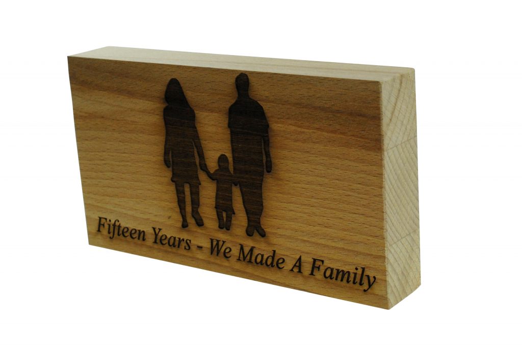 15 Years We Made A Family Beech Block