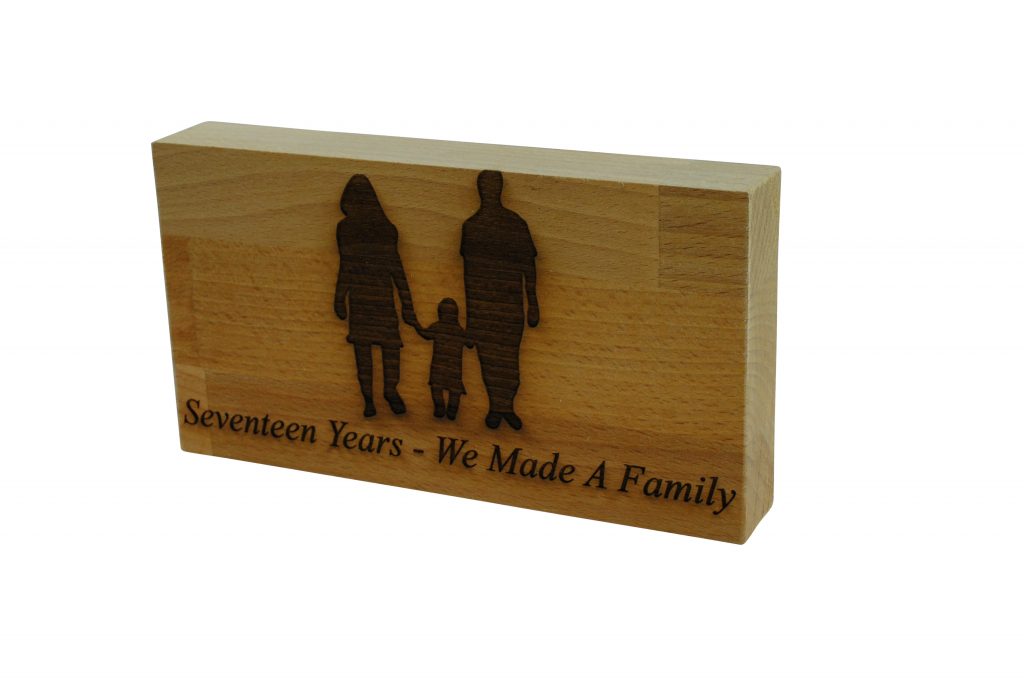 17 Years We Made A Family Beech Block