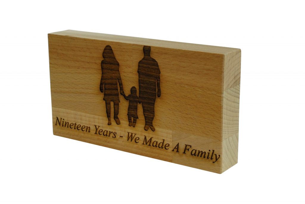 19 Years We Made A Family Beech Block