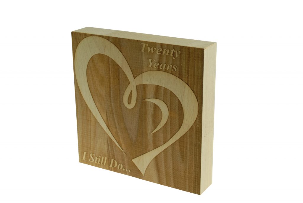 20 Year Anniversary I Still Do - Dark Beech Block
