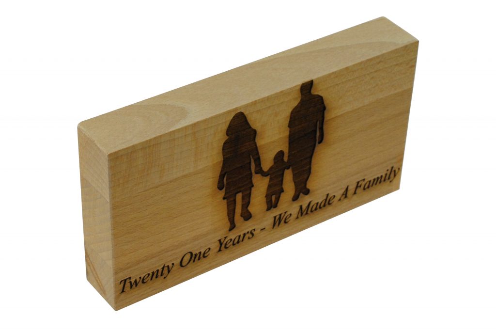 21 Years We Made A Family Beech Block
