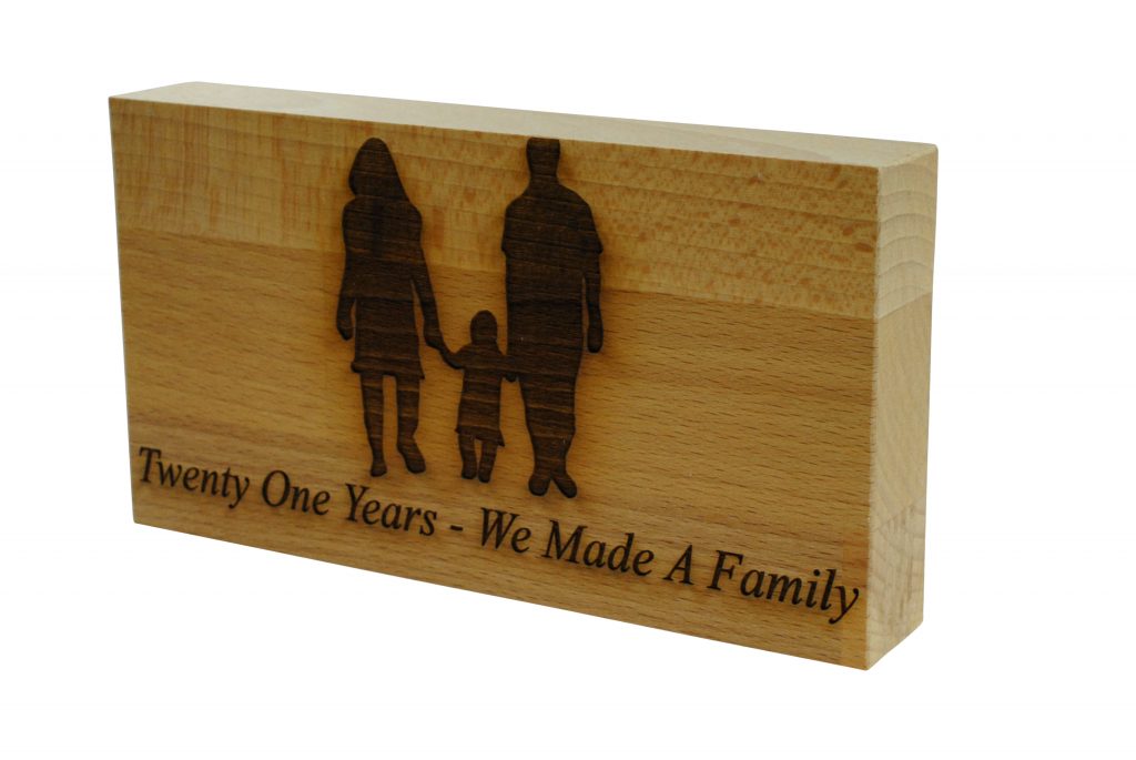 21 Years We Made A Family Beech Block