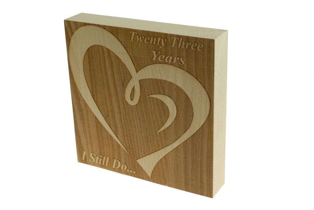 23 Year Anniversary I Still Do - Dark Beech Block