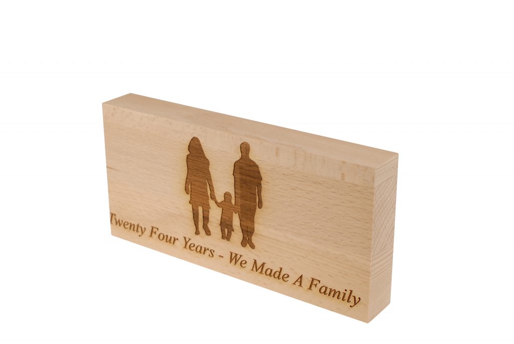 24 Years We Made A Family Beech Block