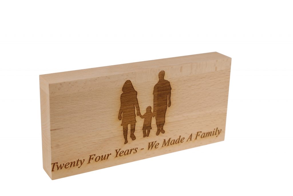 24 Years We Made A Family Beech Block