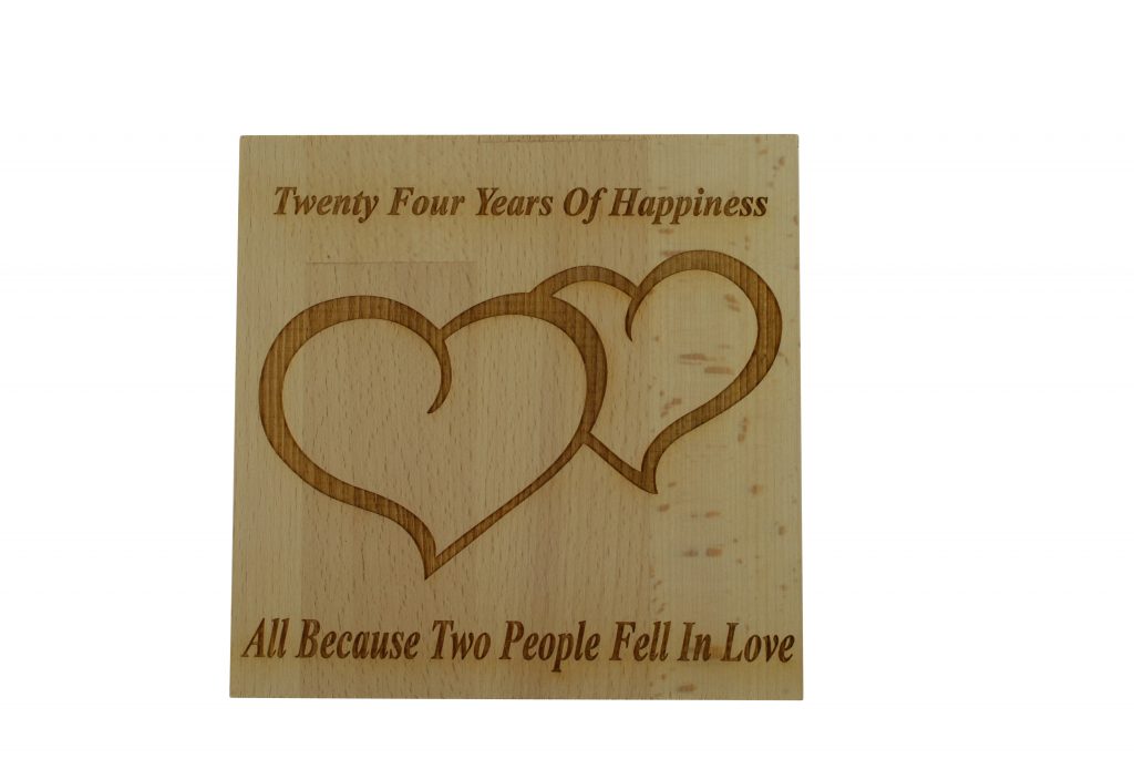 24 Years of Happiness Beech Block