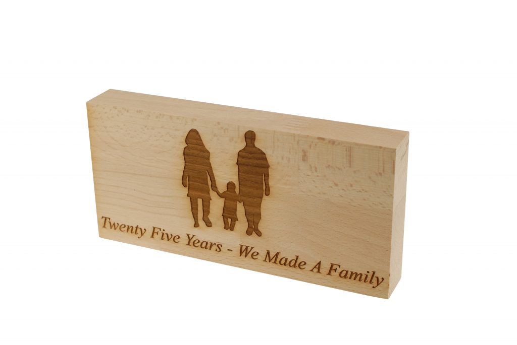 25 Years We Made A Family Beech Block