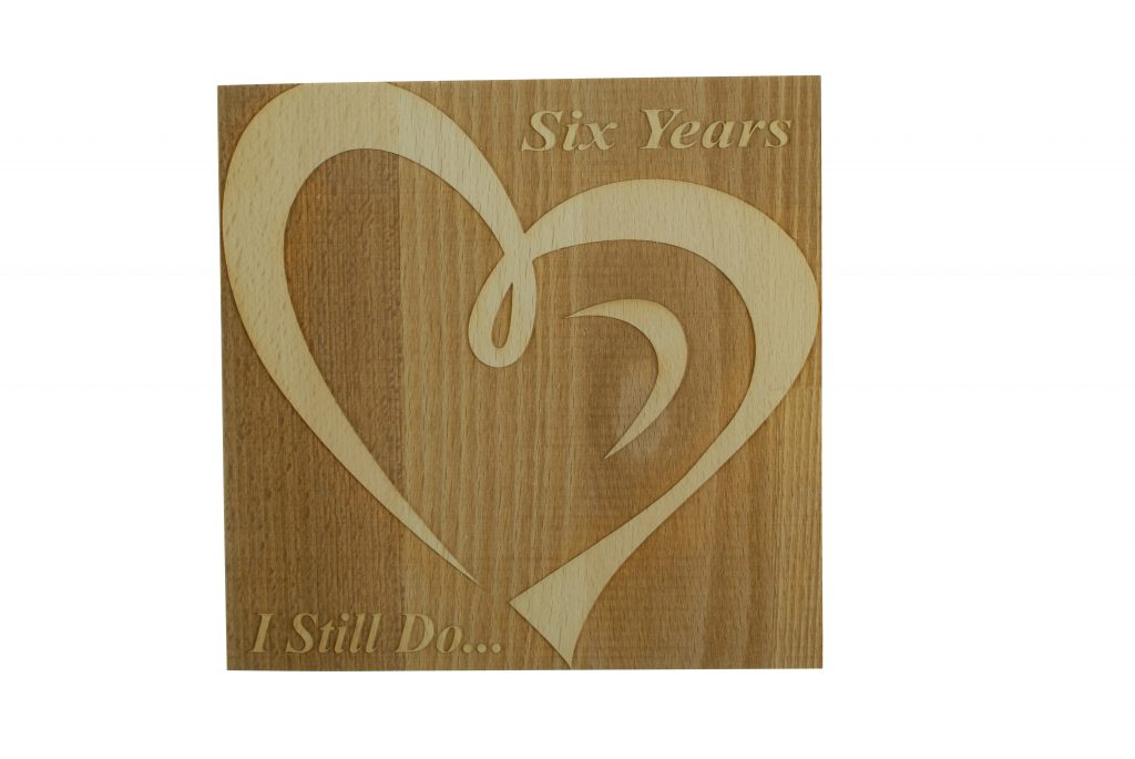 6 Year Anniversary I Still Do - Dark Beech Block