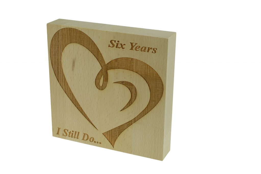 6 Year Anniversary I Still Do - Light Beech Block