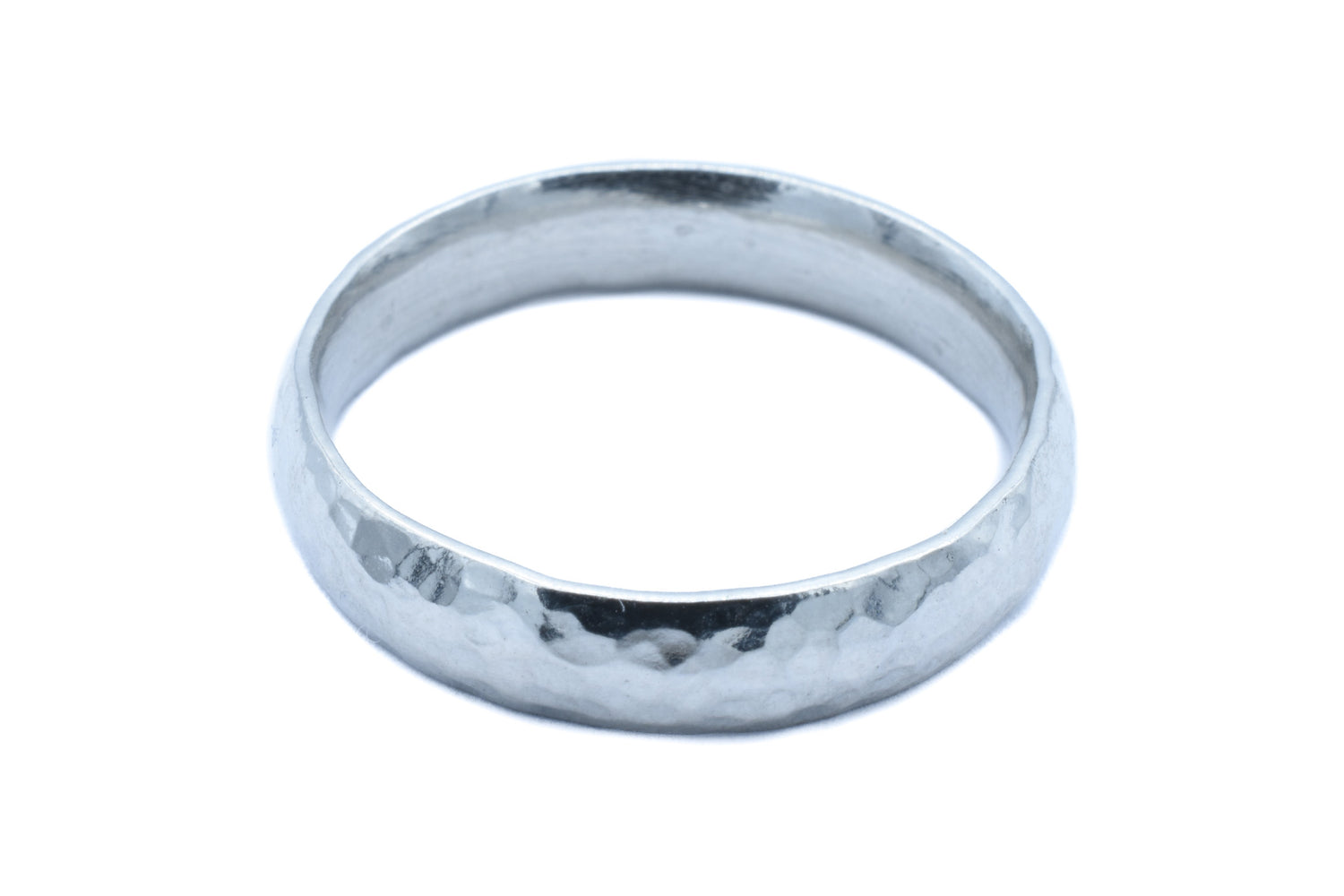 Beaten Tin Matching Rings - Mens and Ladies