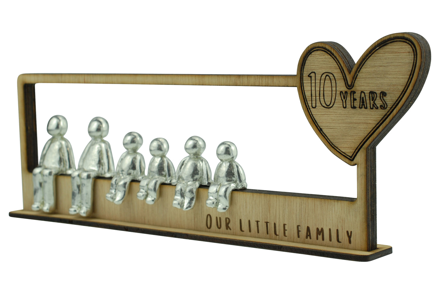 10 Years Our Little Family | 10th Anniversary Gift - Choose Your Own Family Combination