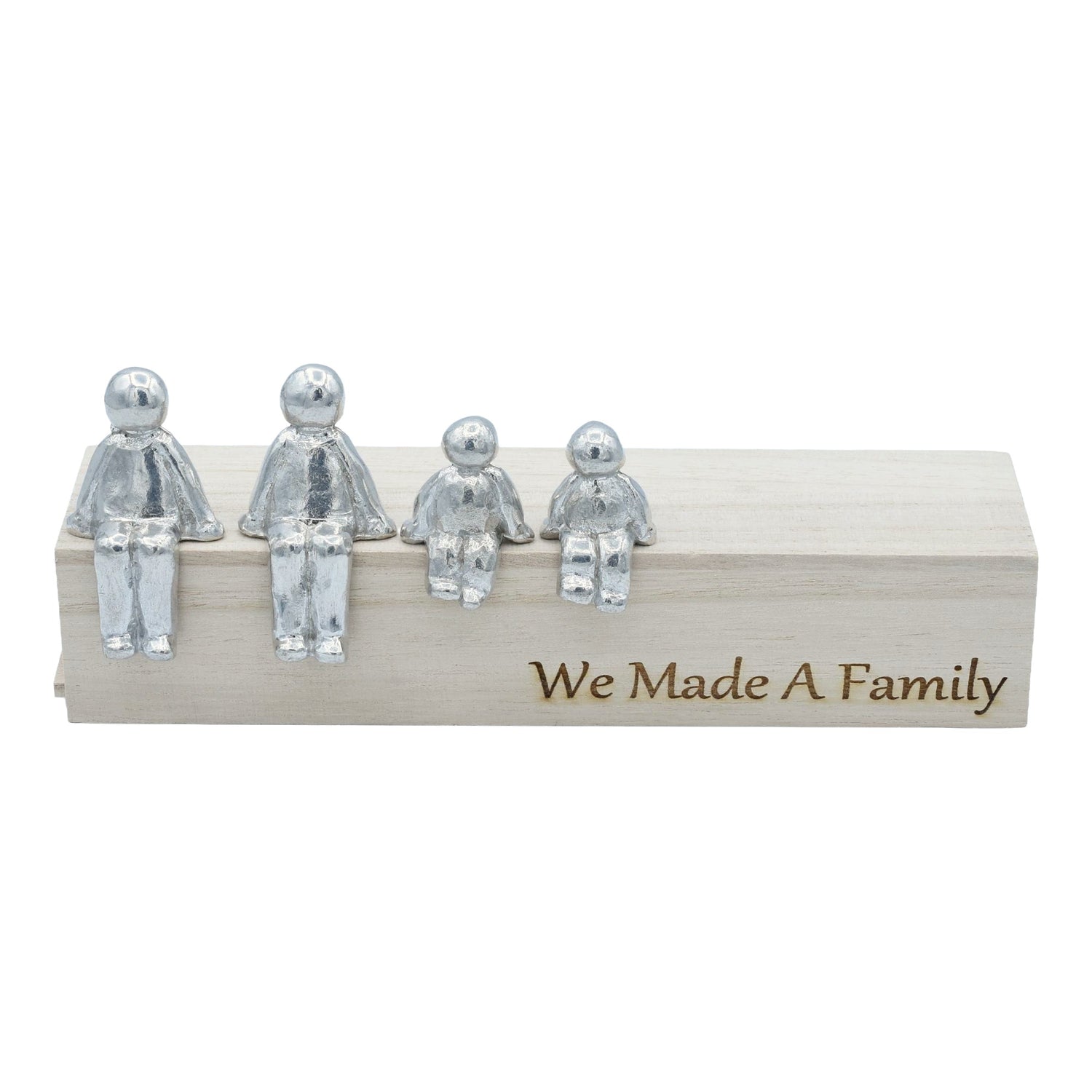 We Made A Family - Tin Sculpture Figurines 10th Anniversary Decoration