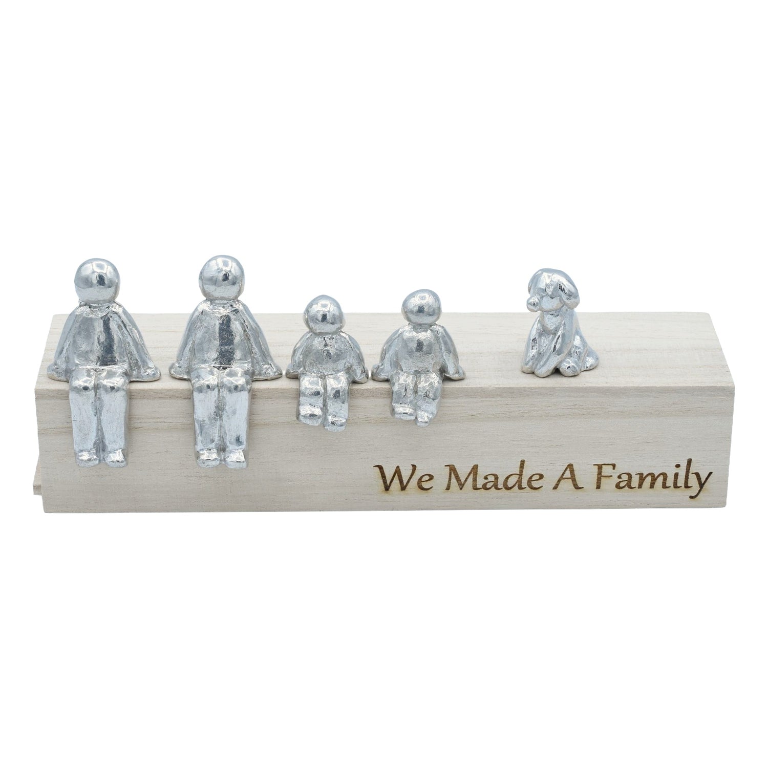 We Made A Family - Tin Sculpture Figurines 10th Anniversary Decoration