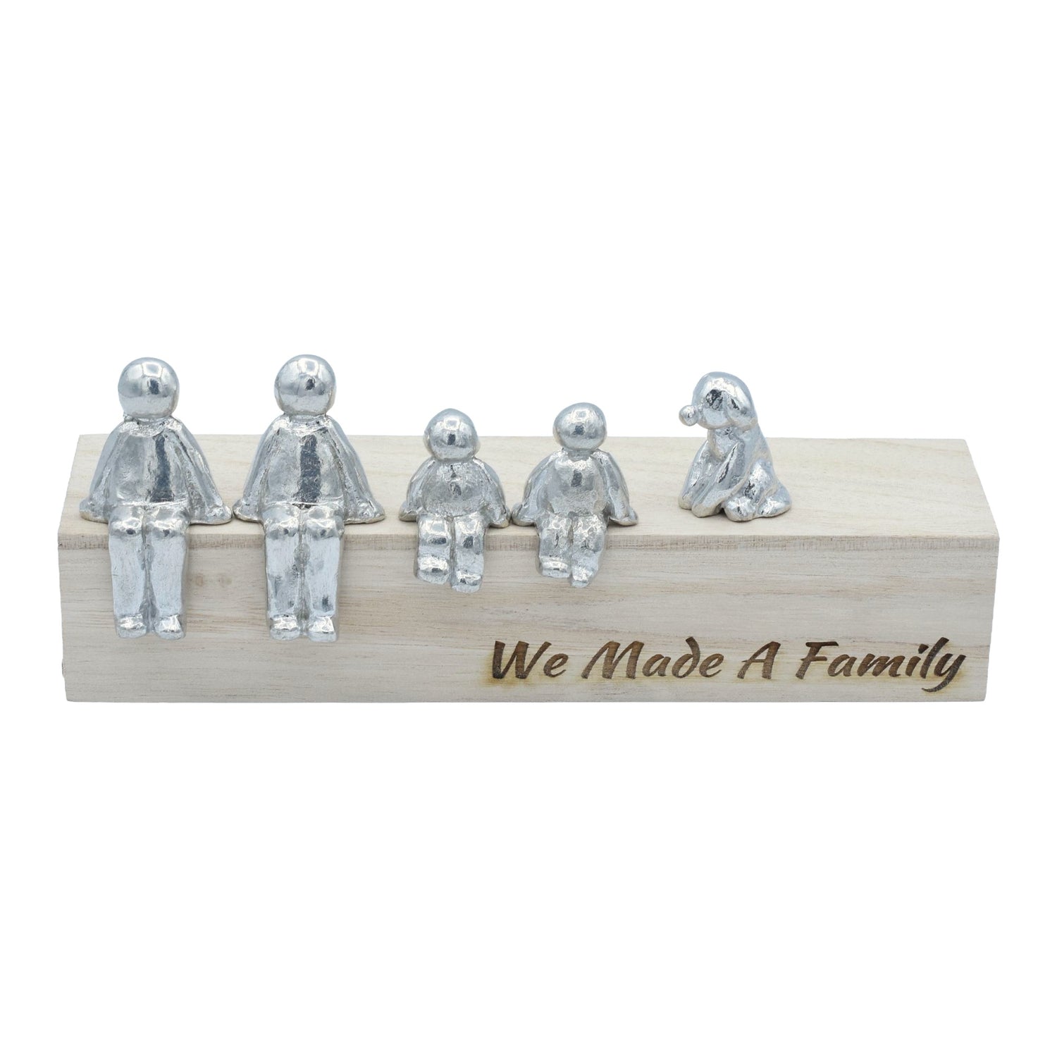 We Made A Family - Tin Sculpture Figurines 10th Anniversary Decoration