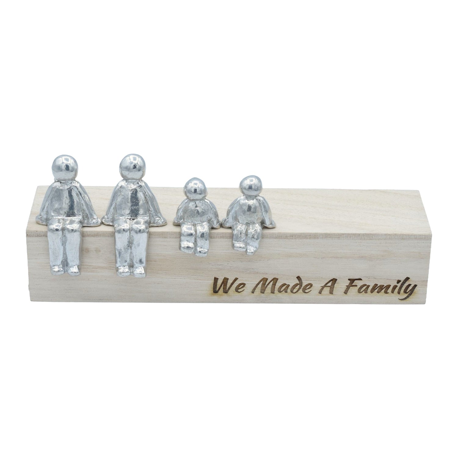 We Made A Family - Tin Sculpture Figurines 10th Anniversary Decoration