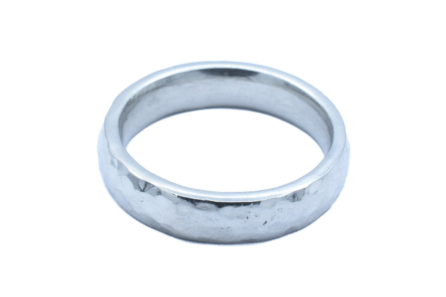 Ladies Beaten Tin Ring