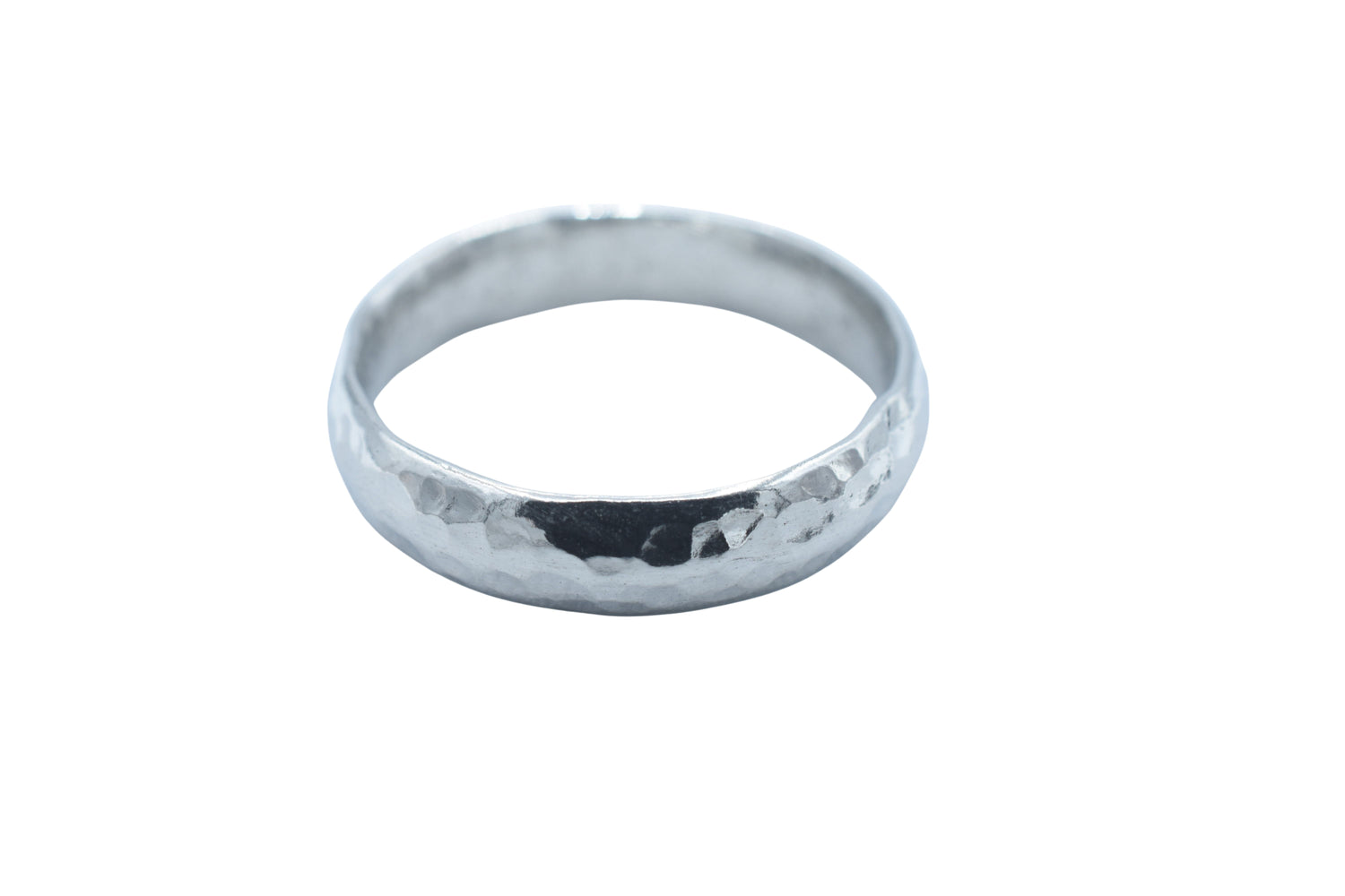 Beaten Tin Matching Rings - Mens and Ladies