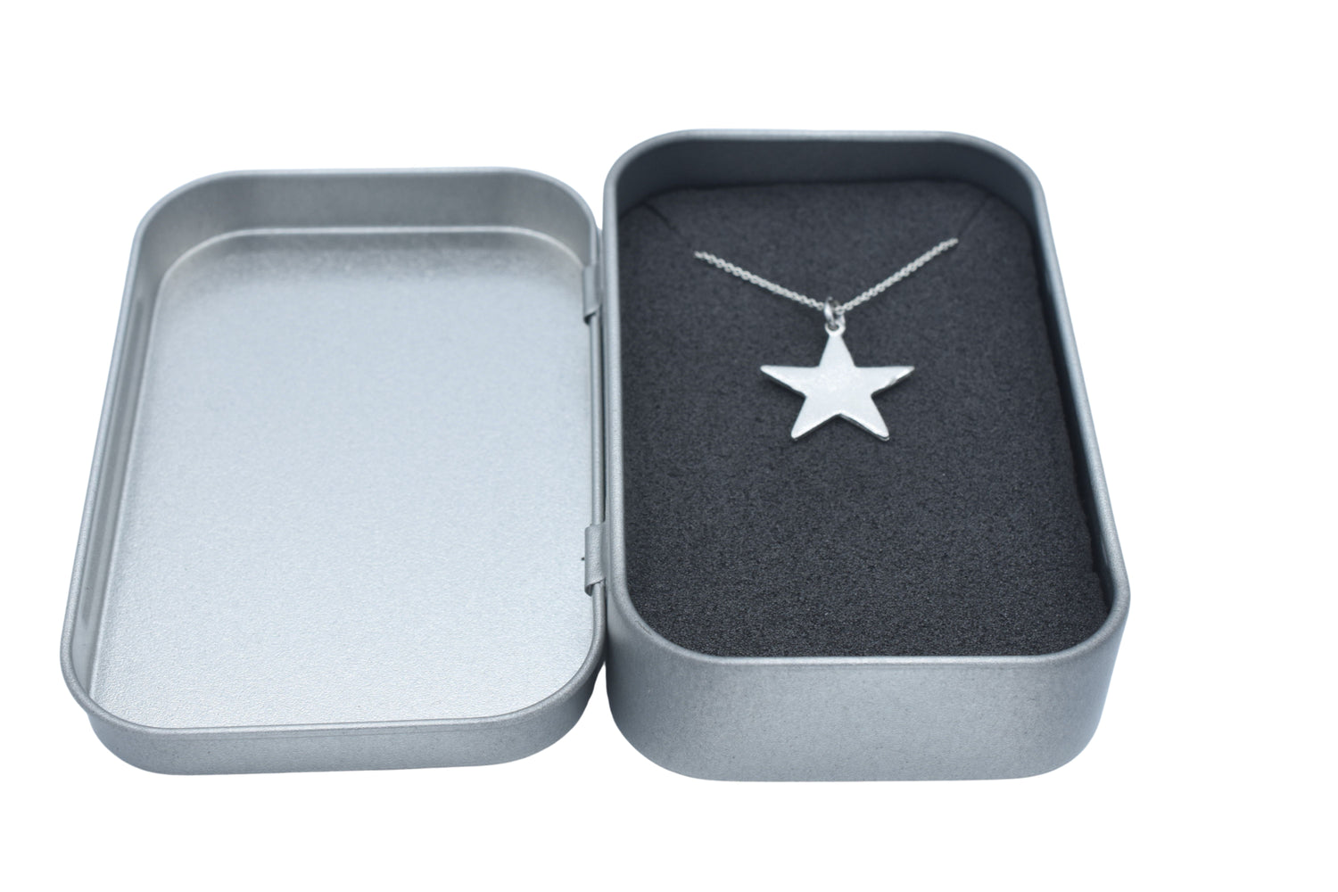 Tin Star Pendant Necklace