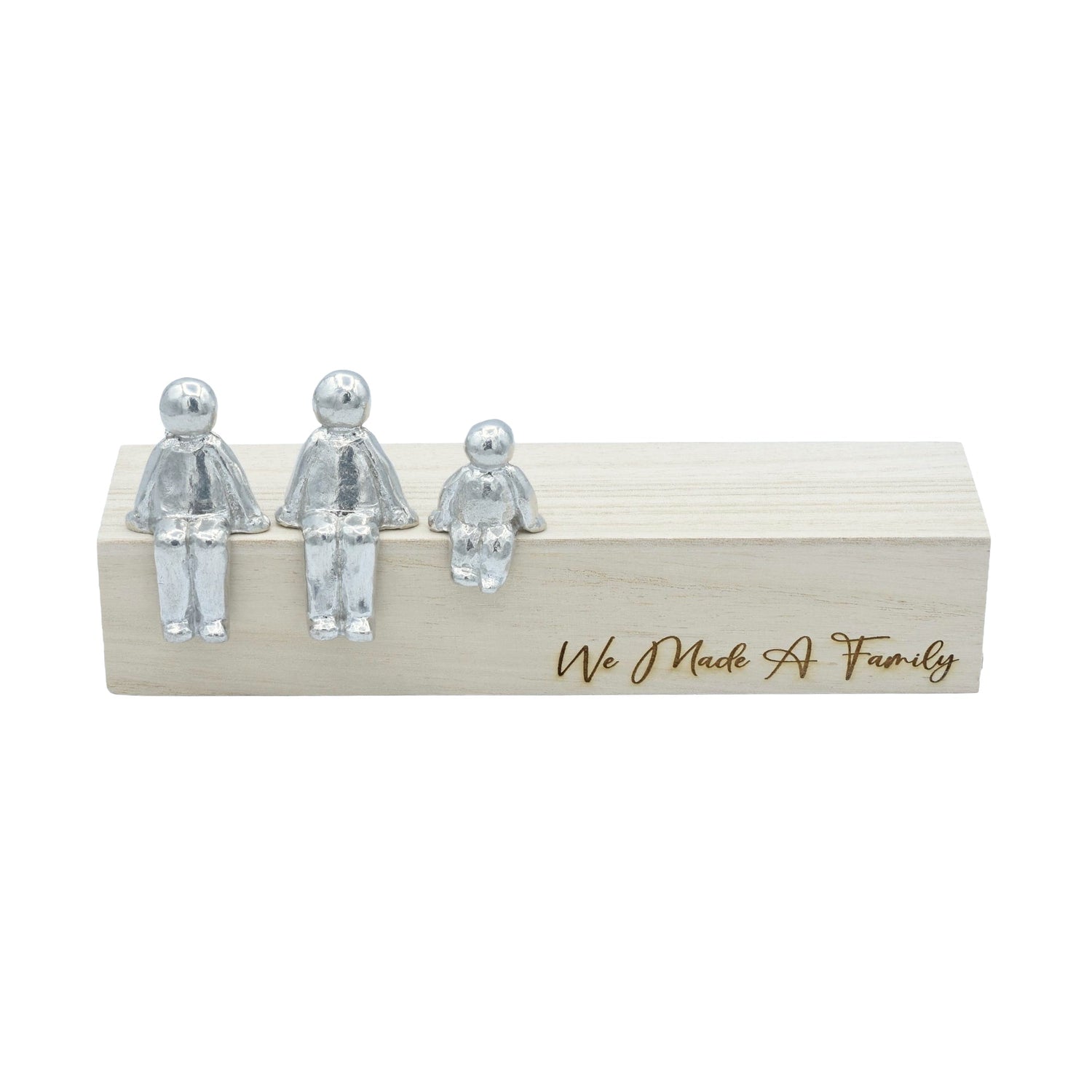 We Made A Family - Tin Sculpture Figurines 10th Anniversary Decoration