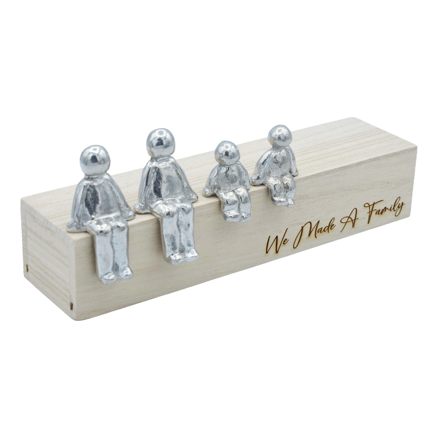 We Made A Family - Tin Sculpture Figurines 10th Anniversary Decoration