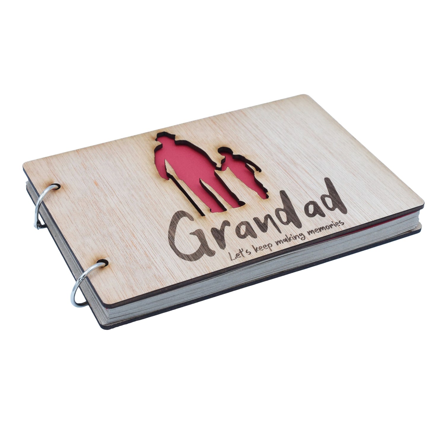 Grandad Let's Keep Making Memories- Grandad and Grandson - Scrapbook, Photo album or Notebook. Fathers day or Birthday Gifts.
