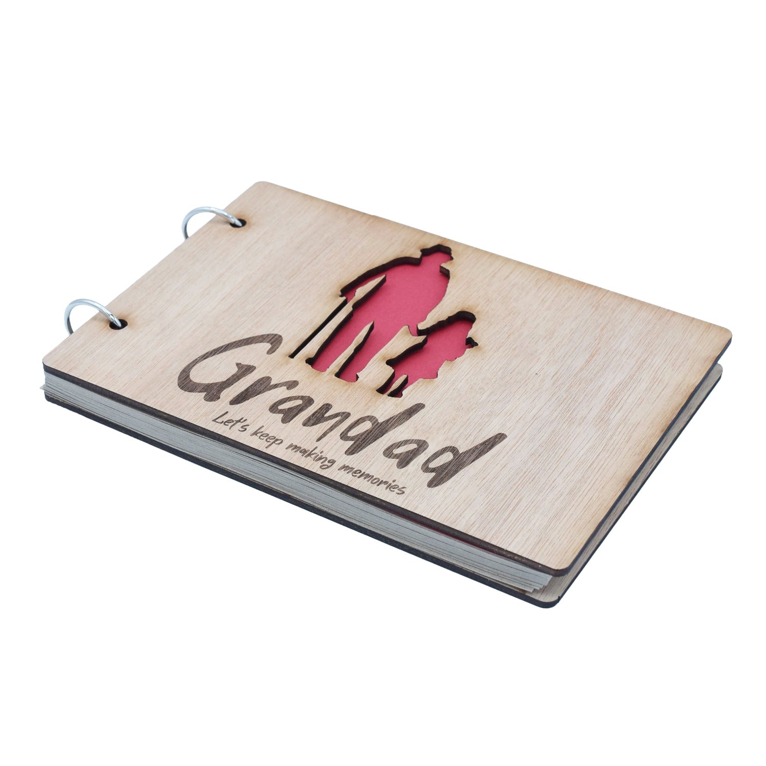 Grandad Let's Keep Making Memories- Grandad and Granddaughter - Scrapbook, Photo album or Notebook. Fathers day or Birthday Gifts.
