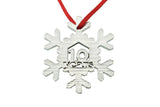 10 Year Cut Out Metal Snowflake Christmas Tree Hanging Decoration - 10th Wedding Anniversary