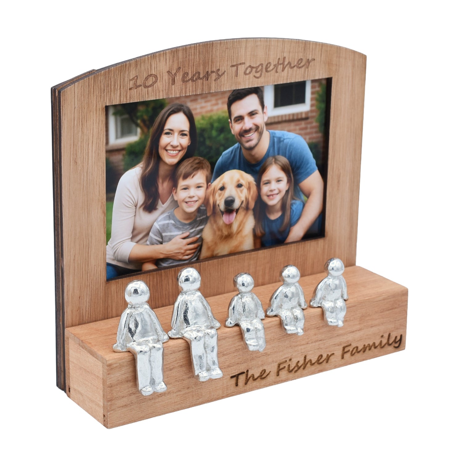 10 Years together Photo frame family , 6x4 Photo, Choose Your Own Family Combination, Christmas, Valentines, Birthdays, Anniversaries