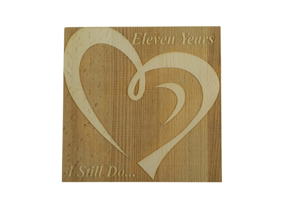 11 Year Anniversary I Still Do - Dark Beech Block
