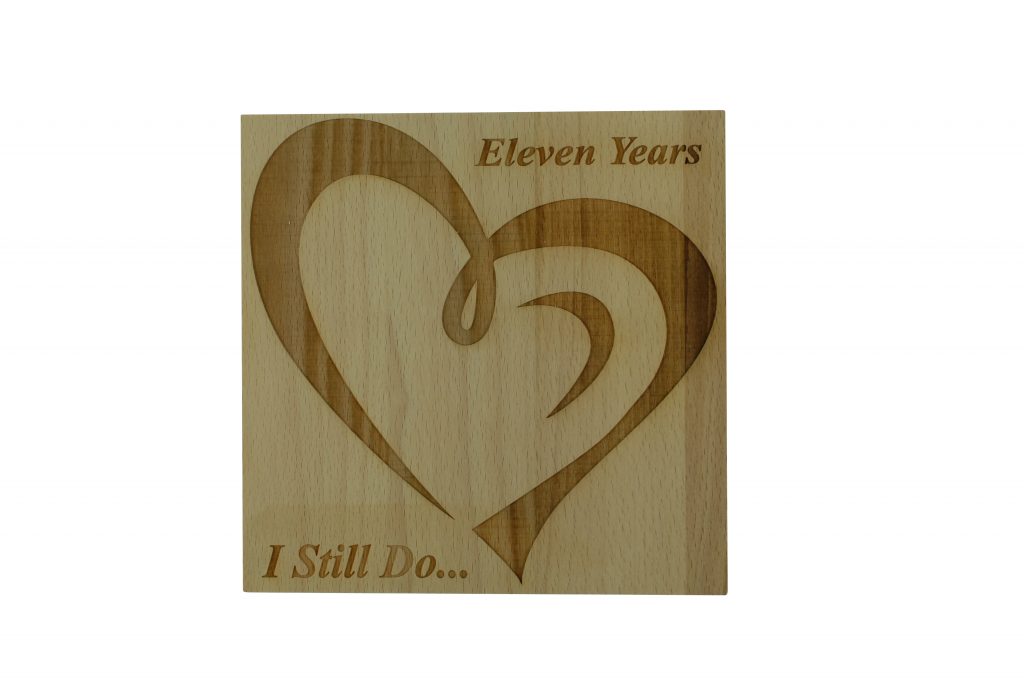 11 Year Anniversary I Still Do - Light Beech Block