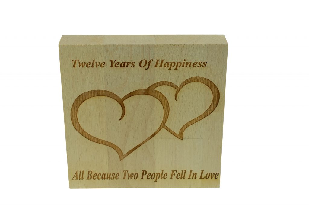 12 Years of Happiness Beech Block