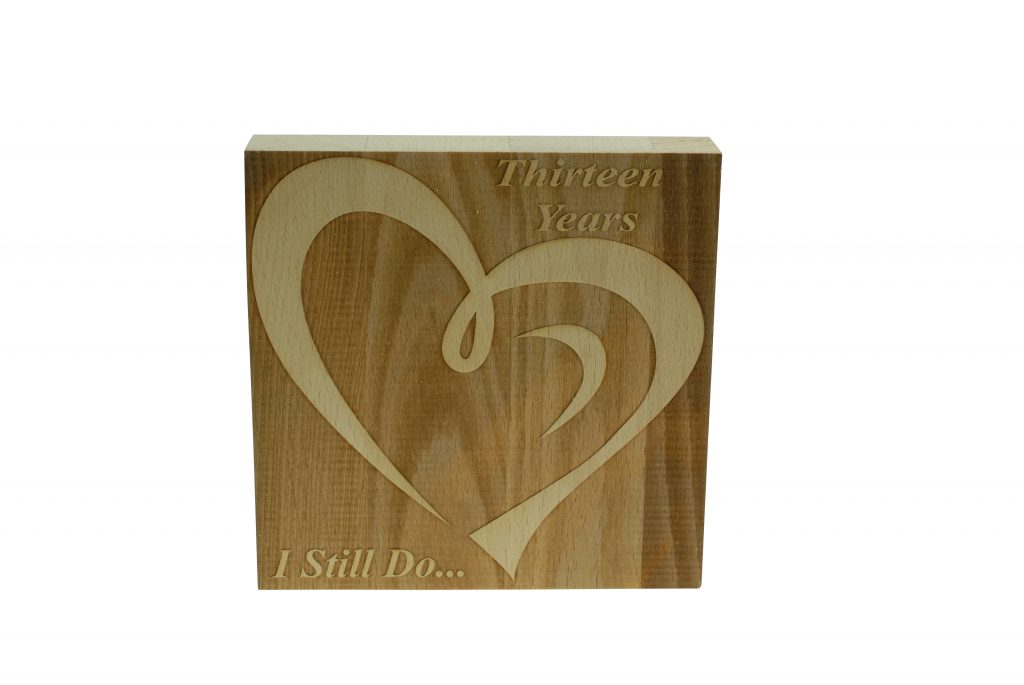 13 Year Anniversary I Still Do - Dark Beech Block