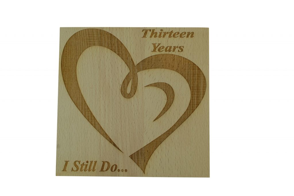 13 Year Anniversary I Still Do - Light Beech Block