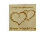 16 Years of Happiness Beech Block