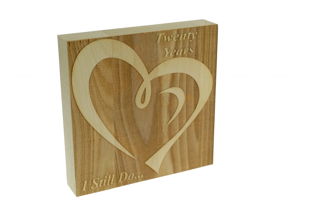 20 Year Anniversary I Still Do - Dark Beech Block