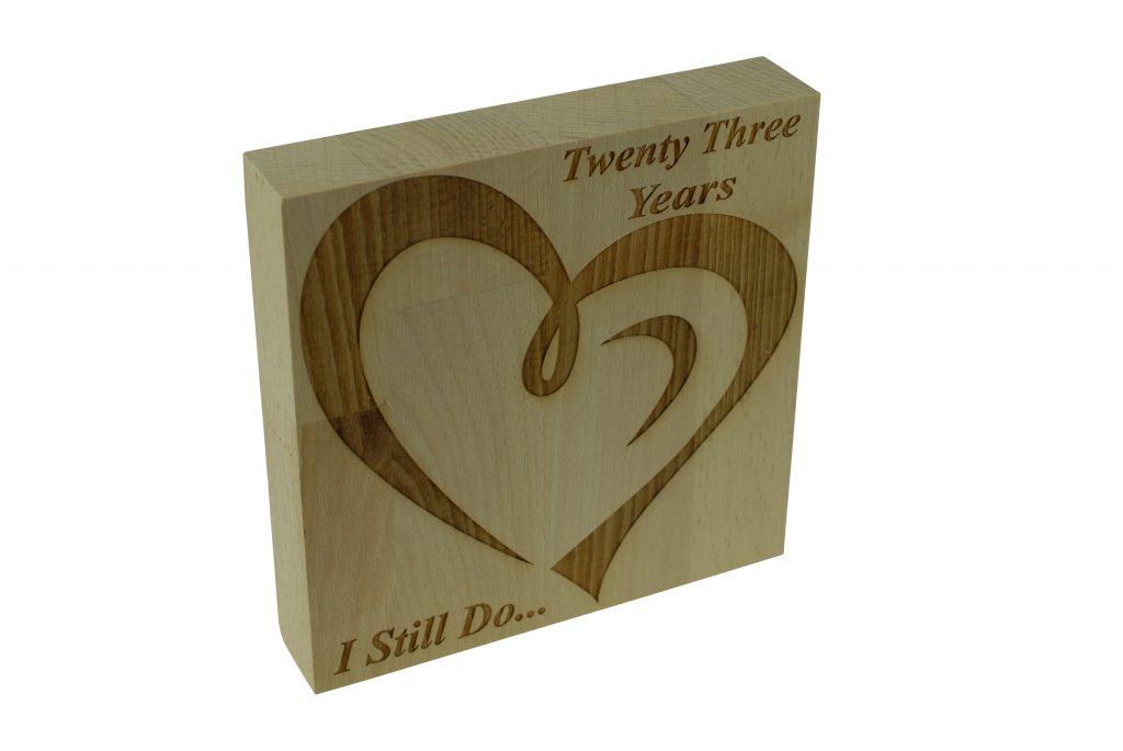 23 Year Anniversary I Still Do - Light Beech Block