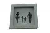 24 Years We Made A Family White Wooden Frame