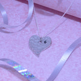 6th Anniversary Off Shape Heart Necklace
