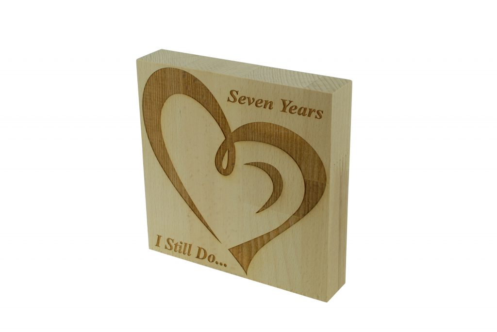 7 Year Anniversary I Still Do - Light Beech Block