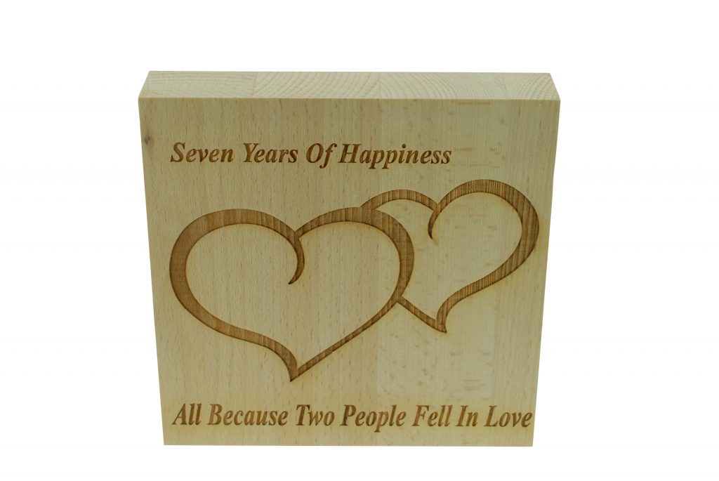 7 Years of Happiness Beech Block