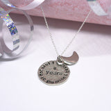 8th Anniversary Moon Necklace