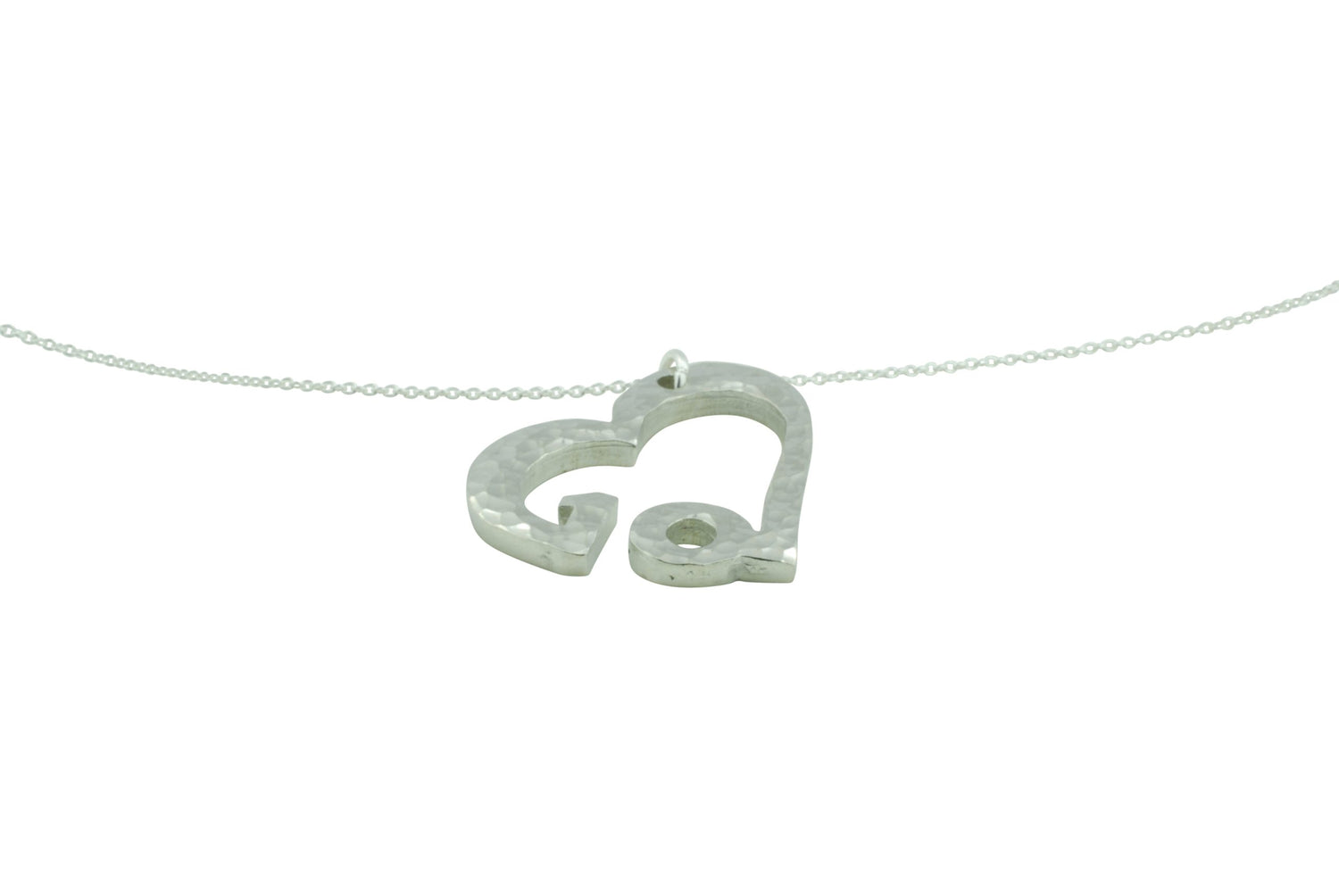 Beaten Cut-out Tin 10 Heart Pendant