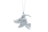 Bird Tin Pendant Necklace