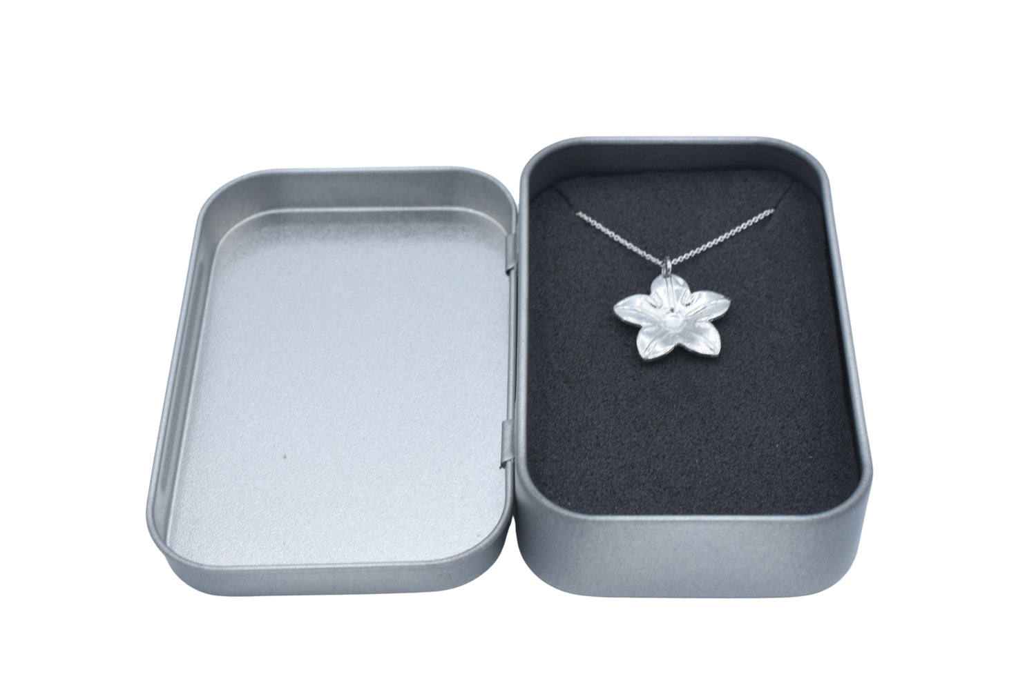 Blossom Tin Pendant Necklace