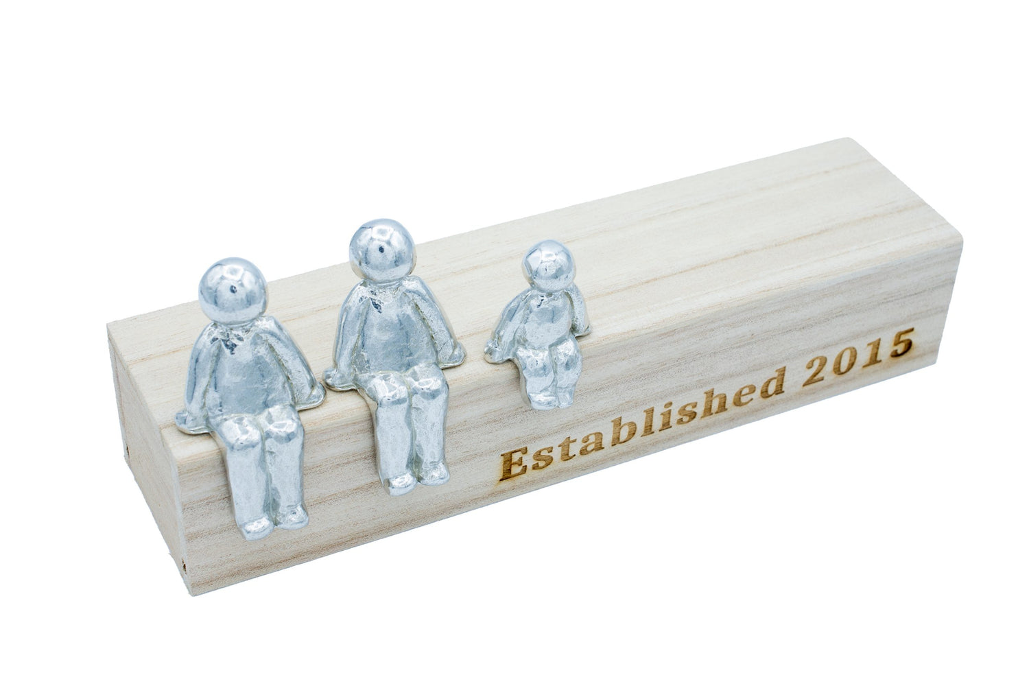 Established 2016 - Tin Sculpture Figurines 10th Anniversary Decoration