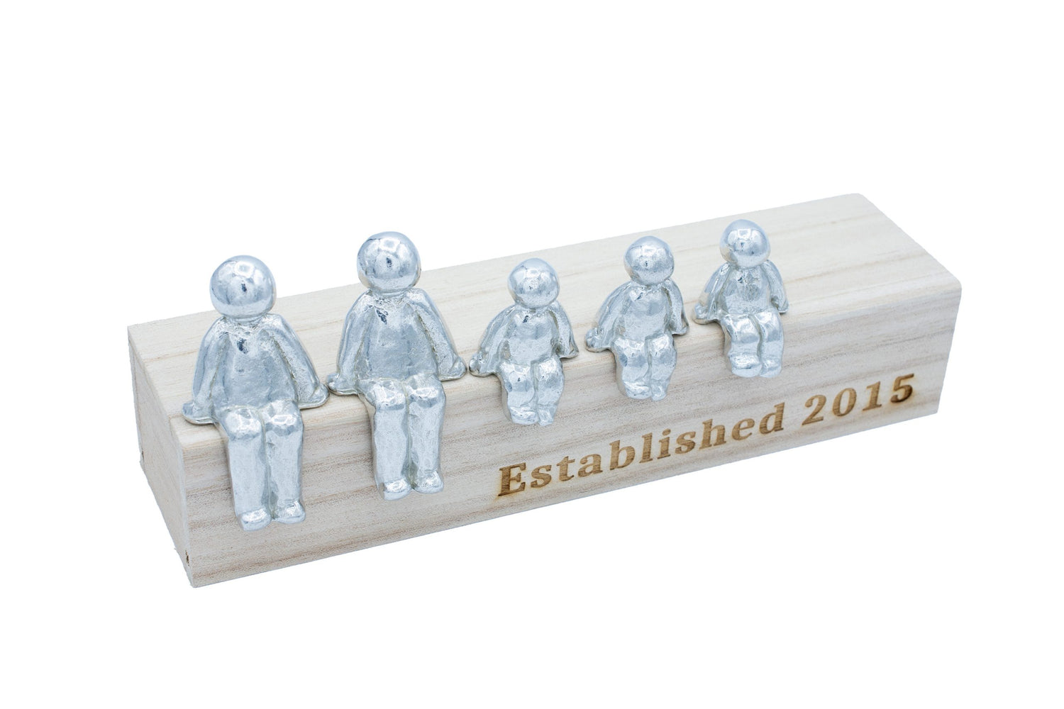 Established 2016 - Tin Sculpture Figurines 10th Anniversary Decoration