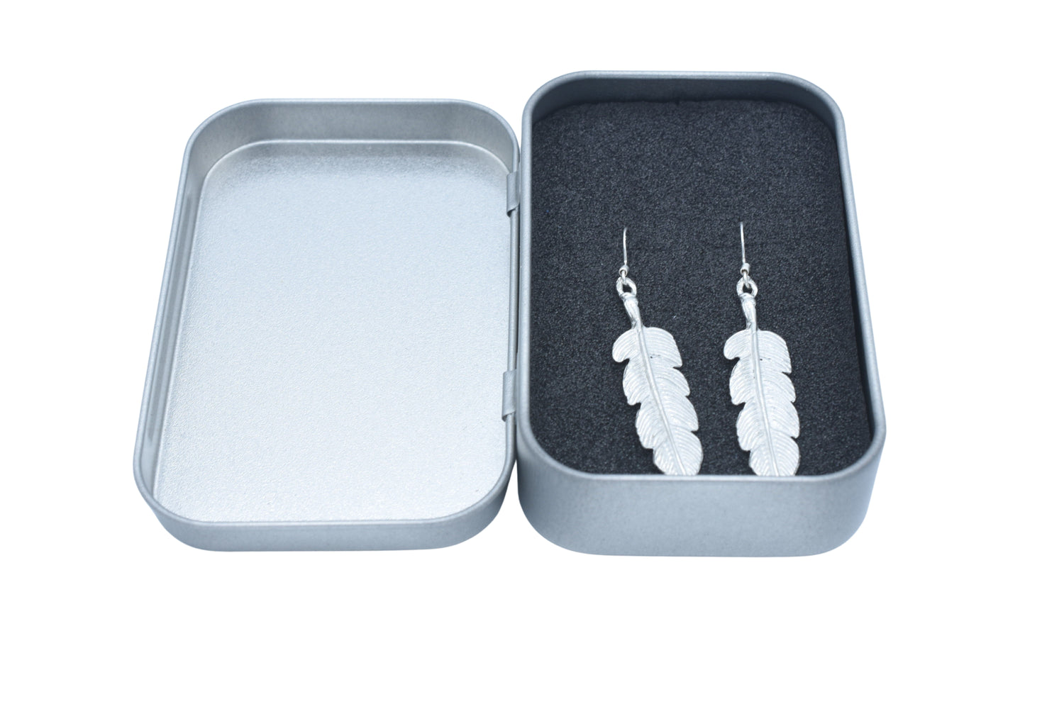 Feather Tin Earrings
