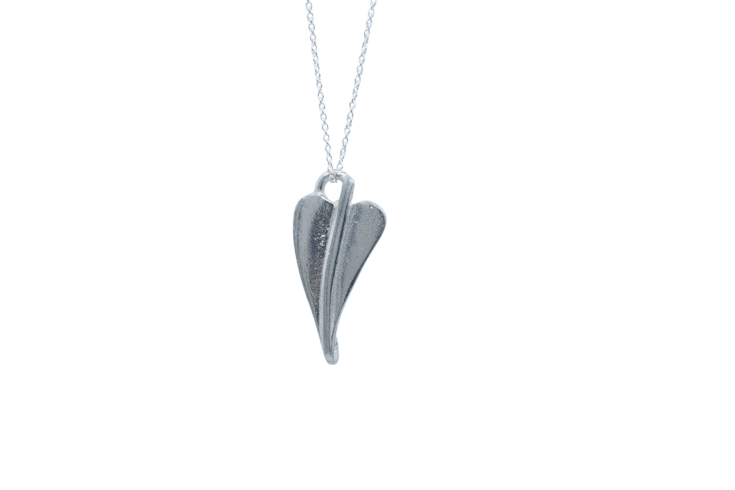 Heart Tin Pendant Necklace